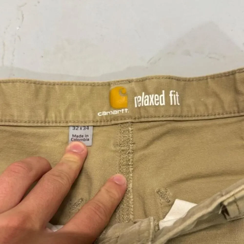 Carhartt Men's Tan and Cream Trousers